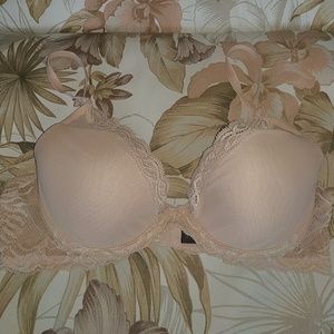 Natori Feathers Contour Plunge Bra in Beige 36B